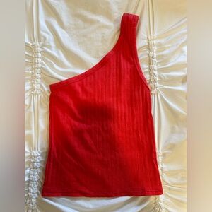 American Eagle Ribbed One Shoulder Tank